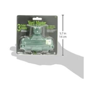 Woods 13270 Adaptador cubierto de 3 tomas color verde_3