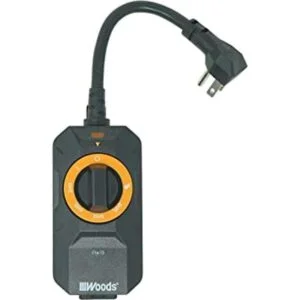 Woods Temporizador de iluminación para exteriores 50121WD_1