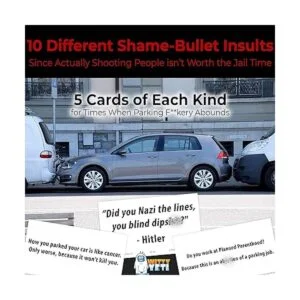 Witty Yeti Divertidas tarjetas de aparcamiento Bad Edición_6