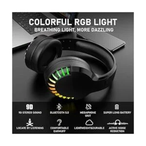 Wireless Gaming Keyboard Mouse Bluetooth Headset Kit with_2