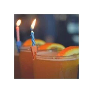 Wish Clips Velas de cumpleaños para bebidas 15 velas y