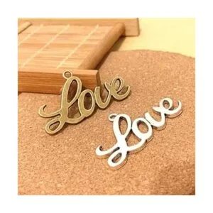 Wixine Juego de 100 colgantes de tono plateado envejecido_5