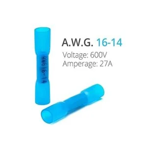 Wirefy 150 conectores de tope termocontraíbles color azul_2
