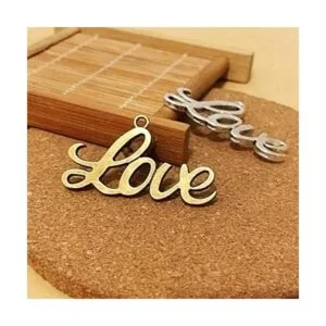 Wixine Juego de 100 colgantes de tono plateado envejecido_4