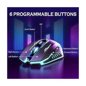 Wireless USB Gaming Mouse recargables uhuru 5 botones 7_5