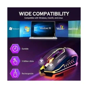 Wireless USB Gaming Mouse recargables uhuru 5 botones 7_6