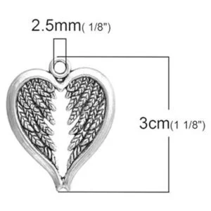 Wixine Juego de 20 colgantes de 0.709 x 0.591 in diseño