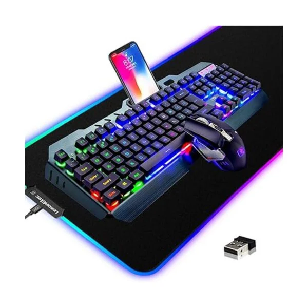Wireless Gaming Keyboard and Mouse Combo3 in 1 Rainbow_1
