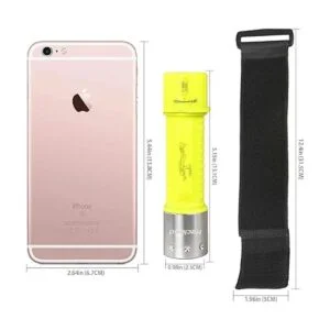 WishDeal Paquete de 2 linterna de buceo bajo el agua LED_2