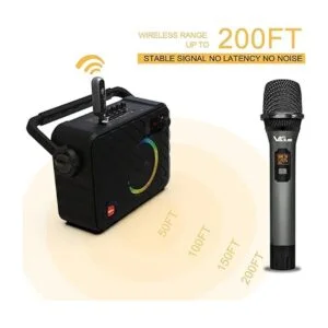 Wireless Microphone VeGue UHF Cordless Dual Handheld_2