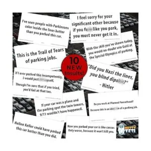 Witty Yeti Divertidas tarjetas de aparcamiento Bad Edición_3