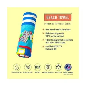 Wildkin Toalla de playa 100 algodón para niños y niñas_2