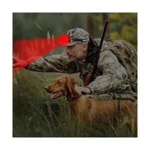 WindFire Linterna frontal de caza con luz roja CREE XMLT6_6