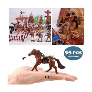 Wild West Cowboys cifras de los Indios de plástico_4