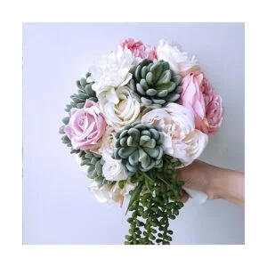 Winlyn 6 soportes de ramo de espuma con mango floral para_6