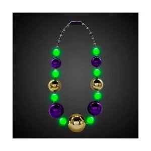 Windy City Novelties Collar de cuentas de Mardi Gras con_2