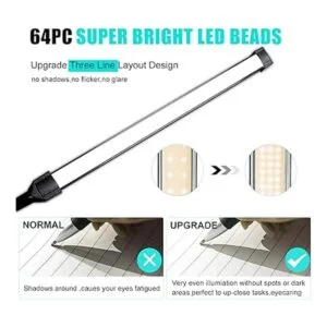 Winmor Lámpara de escritorio LED con clip 3 colores 11 de_4