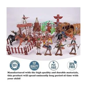 Wild West Cowboys cifras de los Indios de plástico_5