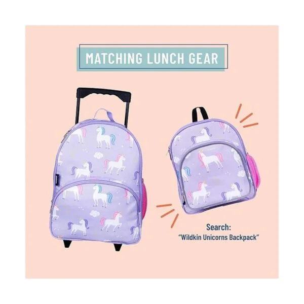 Wildkin Mochila con ruedas para niños y niñas la mochila