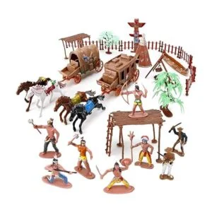 Wild West Cowboys cifras de los Indios de plástico_2