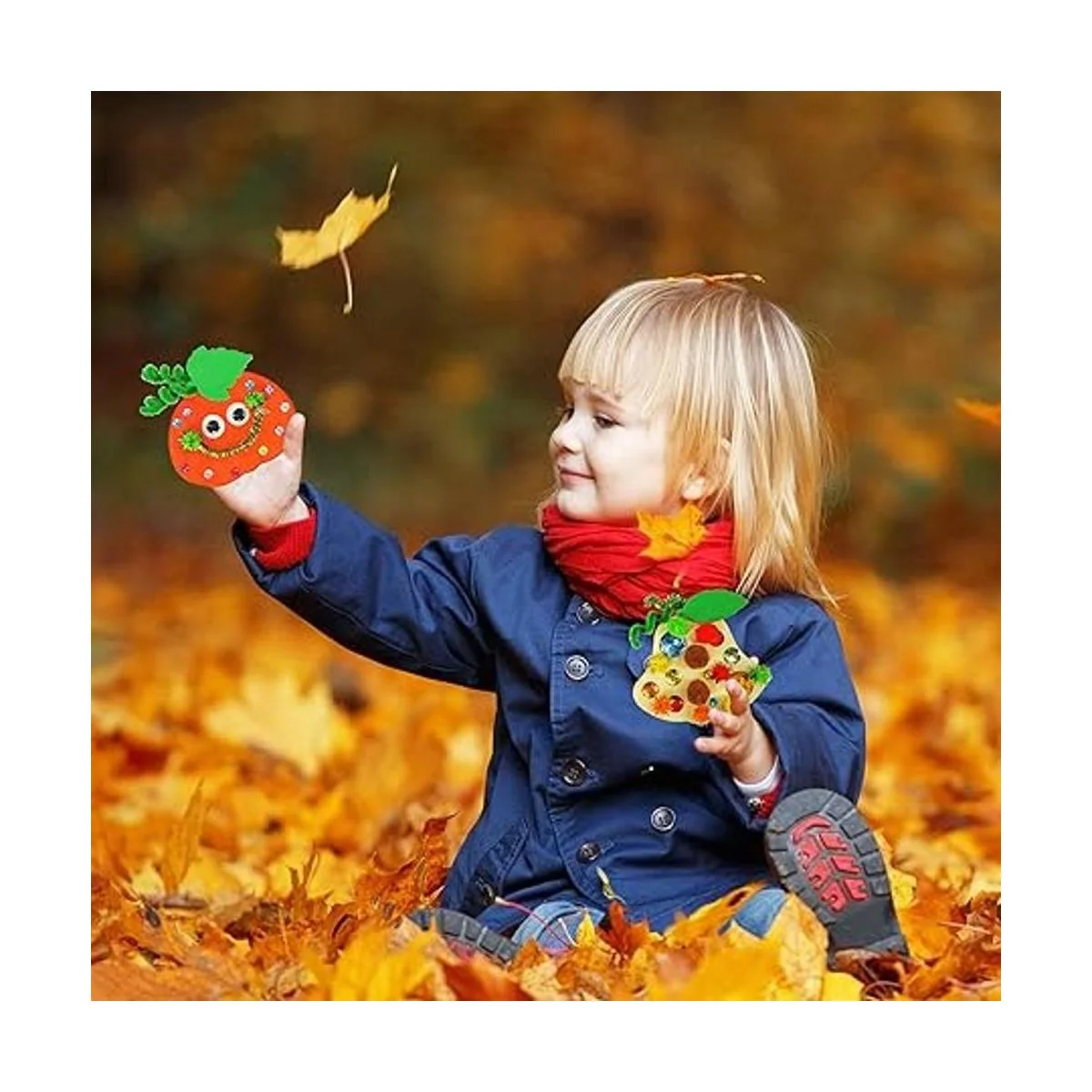 Winlyn 36 juegos de decoración de calabaza de otoño DIY