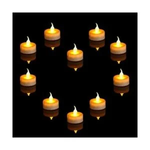 Wilrigir Luces LED de té remotas con temporizador velas_3