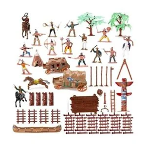 Wild West Cowboys cifras de los Indios de plástico_1