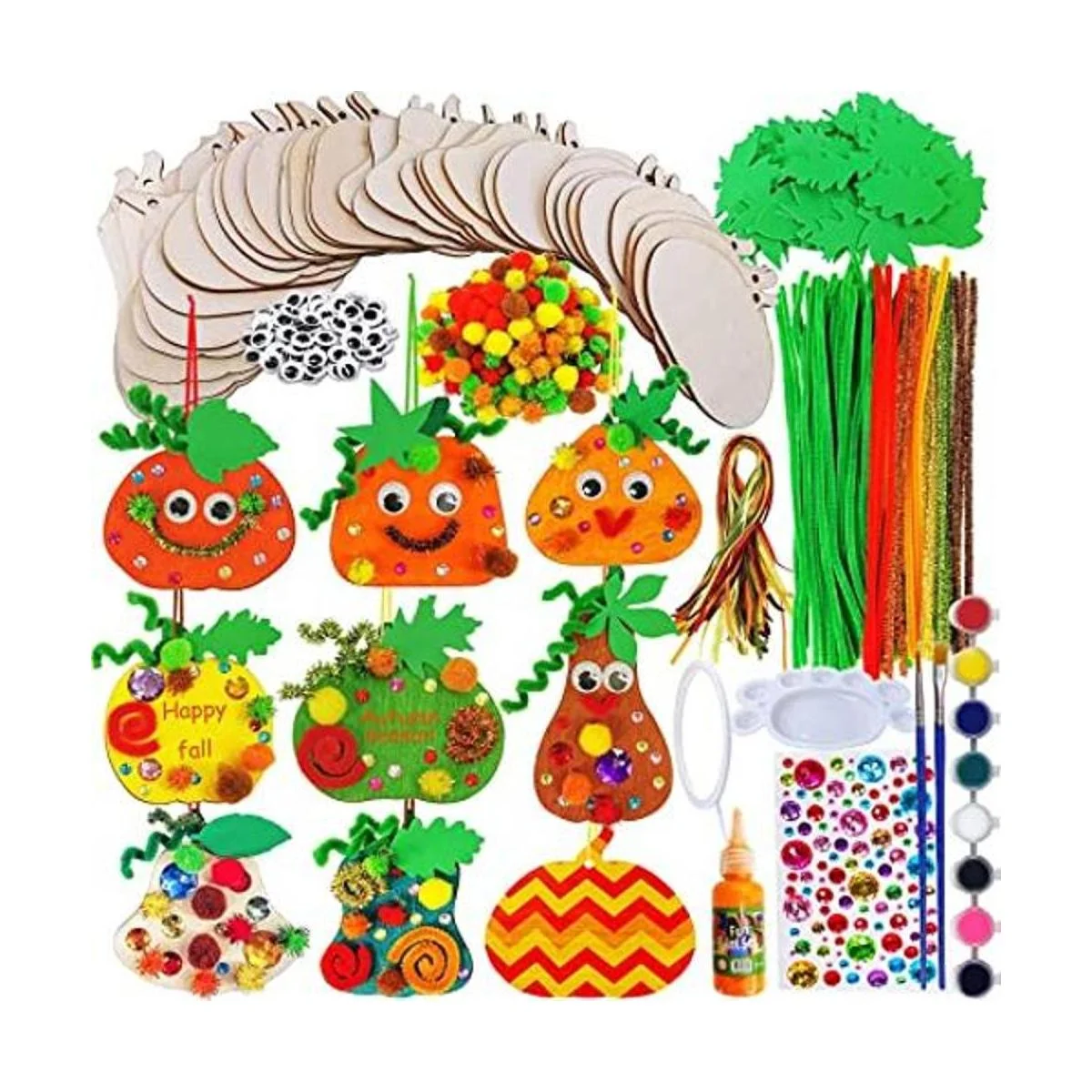 Winlyn 36 juegos de decoración de calabaza de otoño DIY