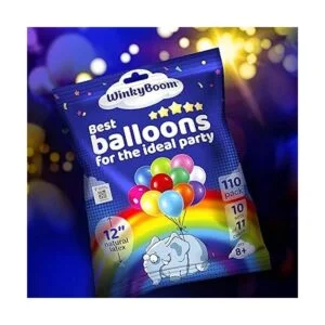 WinkyBoom Globos de colores surtidos de 12 pulgadas 110_5