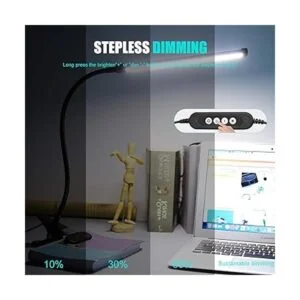 Winmor Lámpara de escritorio LED con clip 3 colores 11 de_6
