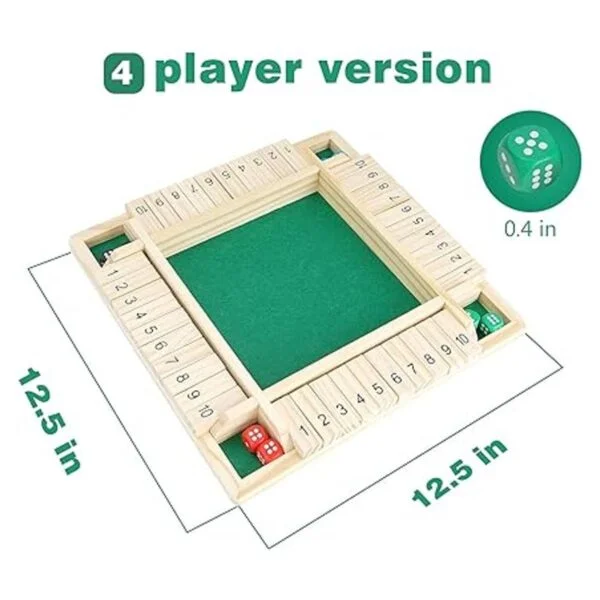 Win Sports Juego de dados Shut the Box cierra la caja_2