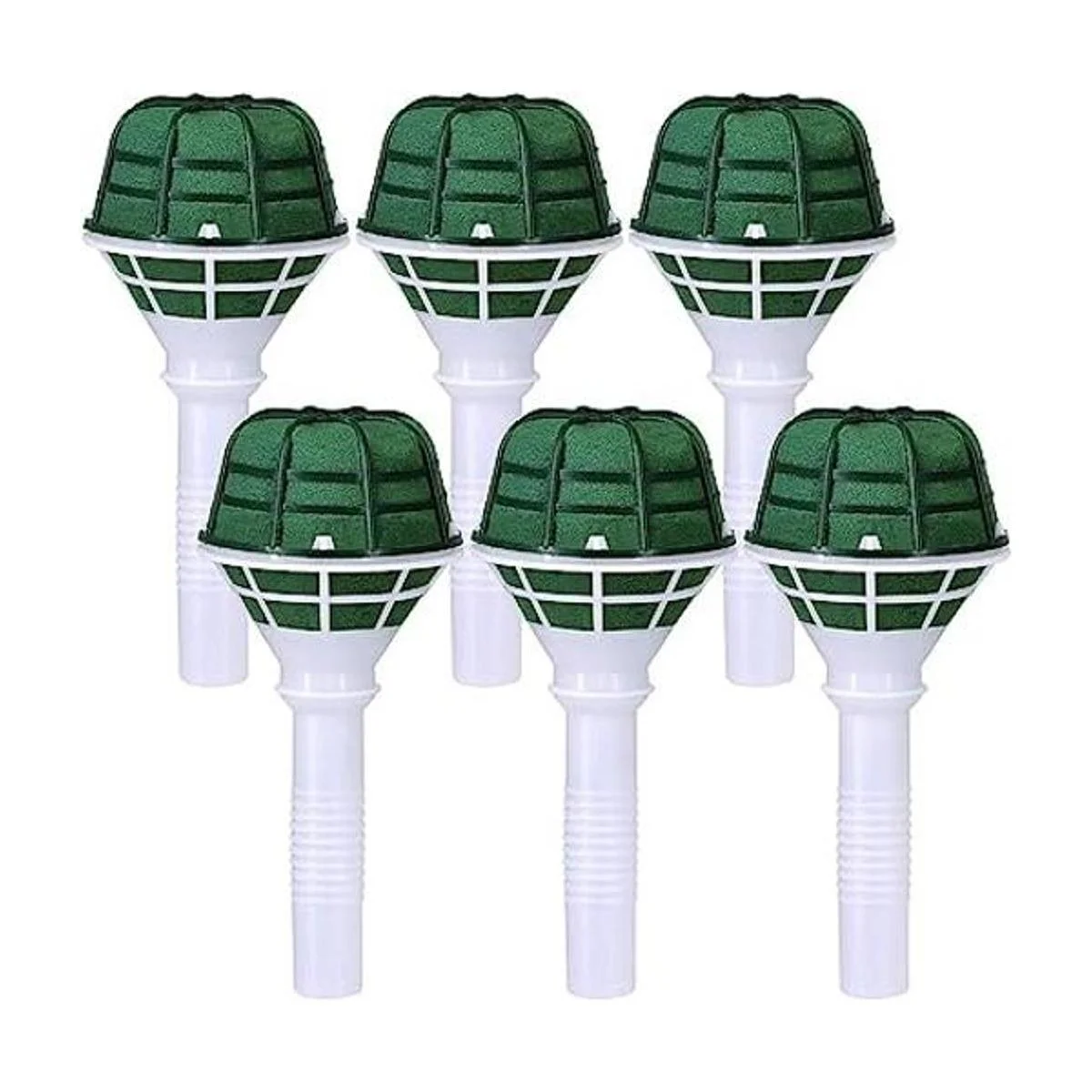 Winlyn 6 soportes de ramo de espuma con mango floral para_1