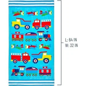 Wildkin Toalla de playa 100 algodón para niños y niñas_4