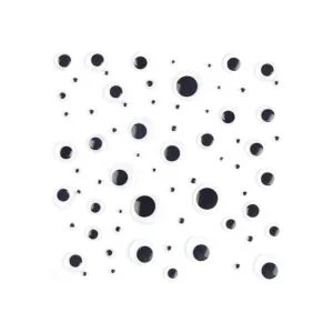 Wiggle Googly Eyes 1500 unidades color negro con_2