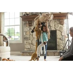 Wild Republic Peluche Gibbon de mano blanca animal de_3