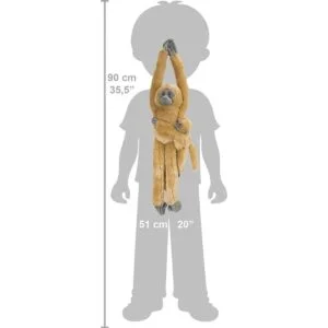 Wild Republic Common Langur con peluche para bebé mono de_4