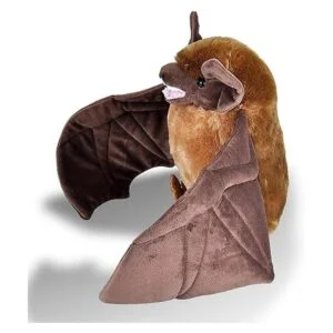 Wild Republic Peluche de murciélago marrón peluche de_4
