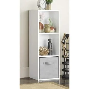 Whitmor Organizador de 3 cubos color blanco