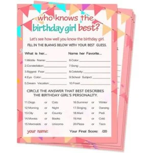 Who Knows The Birthday Girl Best juegos de cumpleaños_2