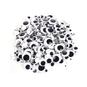 Wiggle Googly Eyes 1500 unidades color negro con_1