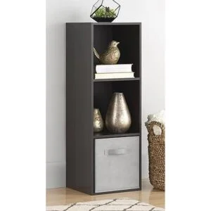 Whitmor Organizador de cubos de 3 secciones espresso