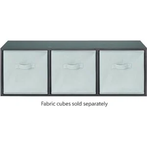 Whitmor Organizador de cubos de 3 secciones espresso