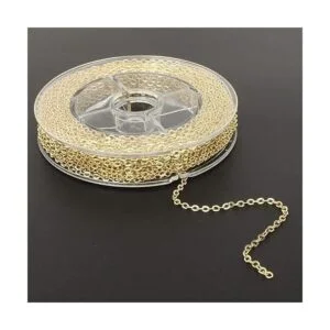 Wholesale Cadena de eslabones de latón chapado en oro_3