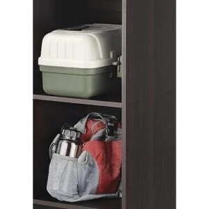 Whitmor Organizador de cubos de 3 secciones espresso