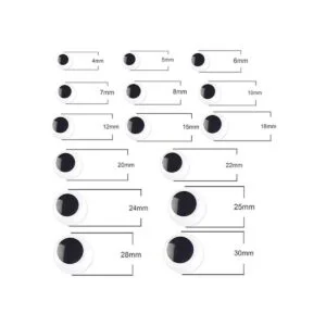 Wiggle Googly Eyes 1500 unidades color negro con_3