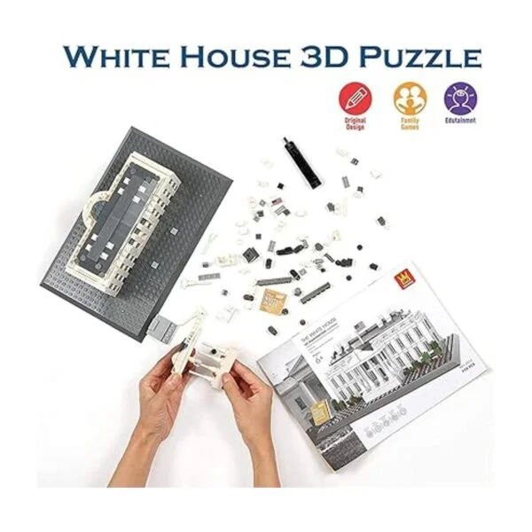 White House 3D Architecture Mini Building Blocks Model_6
