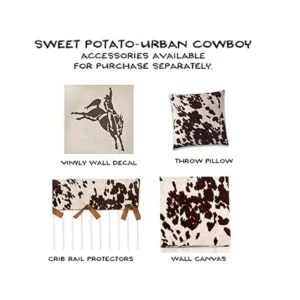 Western Cowboy Funda para cambiador piel de vacuno_6