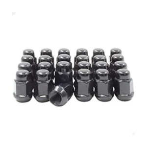 Wheel Accessories Parts Juego de 24 tuercas negras de 12 x_1