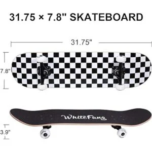 WhiteFang Skateboards for Beginners Complete Skateboard_2
