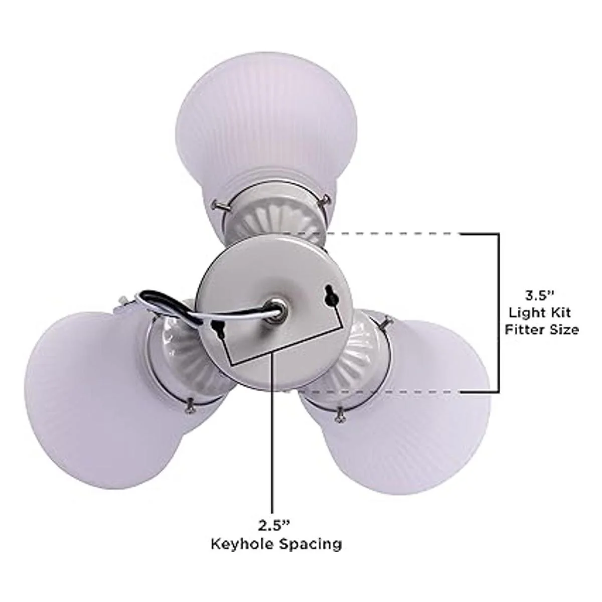 Westinghouse Lighting 77847 3LGT WHT Fros 3 Kit de luces_2